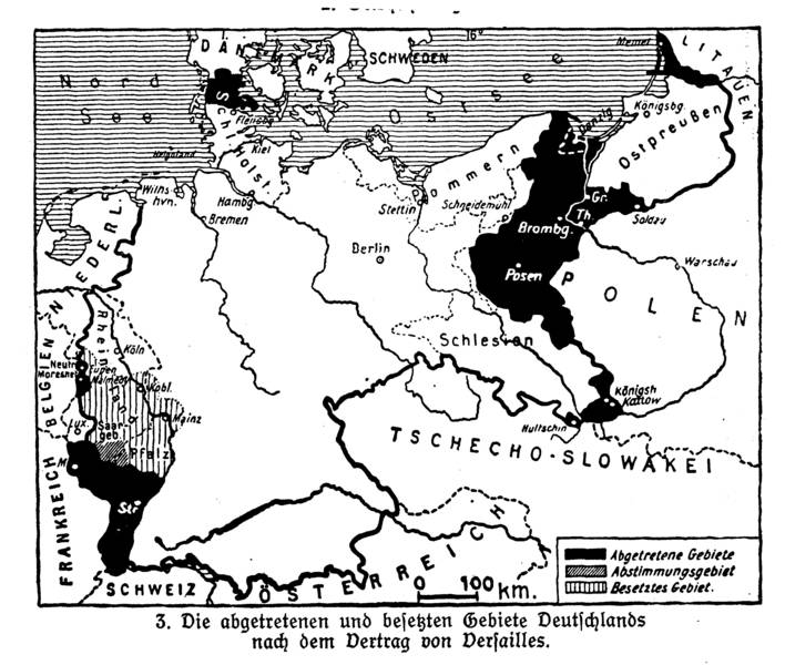 Gebietsverluste Versailler Vertrag